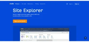 Ahrefs Website Explorer Tool